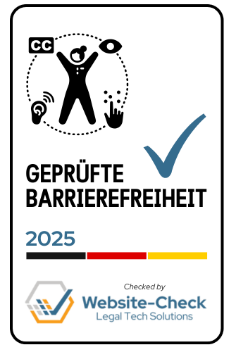 Website-Check Barrierefreiheitssiegel - Verlinkt zur Website-Check Siegelseite für diese Webseite